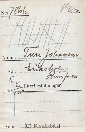 Ture Johansson Eriksholm Rimforsa
Ture Johansson Eriksholm Rimforsa
Nyckelord: Johansson Eriksholm