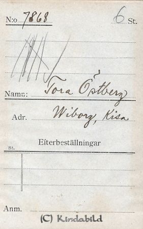 Tora Östberg Wiborg Kisa
Tora Östberg Wiborg Kisa
Nyckelord: Östberg Wiborg