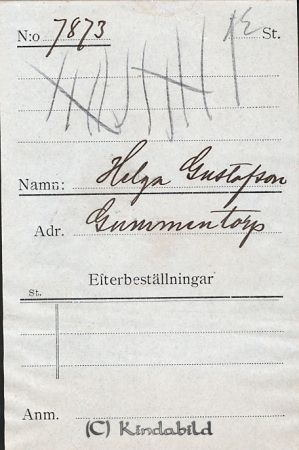 Helga Gustafsson Gummentorp
Helga Gustafsson Gummentorp
Nyckelord: Gustafsson Gummentorp