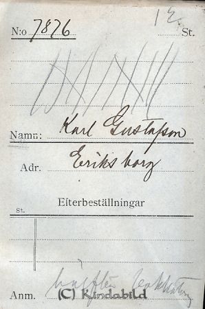 Karl Gustafsson Eriksborg
Karl Gustafsson Eriksborg
Nyckelord: Gustafsson Eriksborg