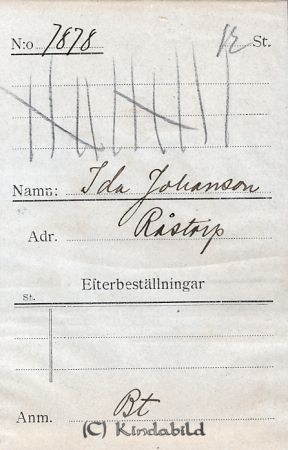 Ida Johansson Råstorp
Ida Johansson Råstorp
Nyckelord: Johansson Råstorp