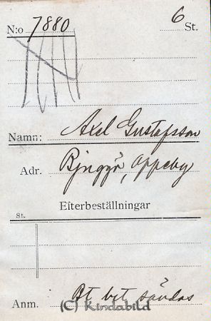 Axel Gustafsson Bjuggö Oppeby
Axel Gustafsson Bjuggö Oppeby
Nyckelord: Gustafsson Bjuggö