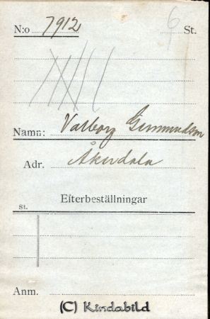 Valborg Germundsson Åkerdala
Valborg Germundsson Åkerdala
Nyckelord: Germundsson Åkerdala