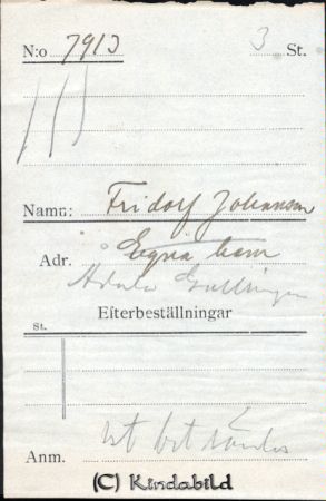 Fridolf Johansson Ådala Gullringen
Fridolf Johansson Ådala Gullringen
Nyckelord: Johansson Ådala
