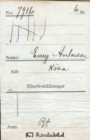 Emy Andersson Kisa
Emy Andersson Kisa
Nyckelord: Emy Andersson