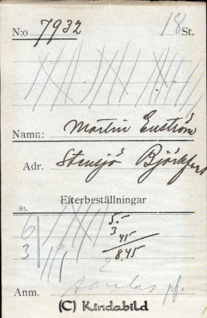 Martin Enström Stensjö Björkfors
Martin Enström Stensjö Björkfors
Nyckelord: Enström Stensjö