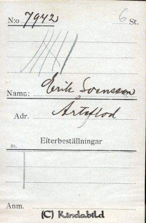 Erik Svensson Årteflod
Erik Svensson Årteflod
Nyckelord: Svensson Årteflod