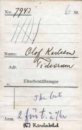 Olof Karlsson Tidersrum
Olof Karlsson Tidersrum
Nyckelord: Karlsson Tidersrum