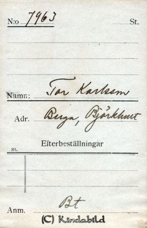 Tor Karlsson Berga Björkhult
Tor Karlsson Berga Björkhult
Nyckelord: Karlsson Berga