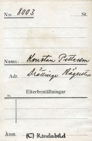 Konstan Pettersson Drättinge Hägerstad
Konstan Pettersson Drättinge Hägerstad
Nyckelord: Pettersson Drättinge