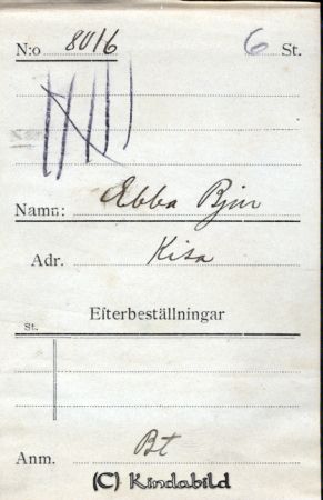Ebba Bjur Kisa
Ebba Bjur Kisa
Nyckelord: Ebba Bjur