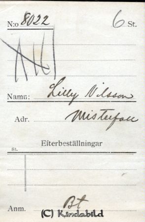 Lilly Nilsson Misterfall
Lilly Nilsson Misterfall
Nyckelord: Nilsson Misterfall