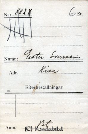 Ester Svensson Kisa
Ester Svensson Kisa
Nyckelord: Ester Svensson