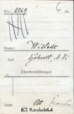  Wistedt Sjöhult  N Vi
 Wistedt Sjöhult  N Vi
Nyckelord: Wistedt Sjöhult