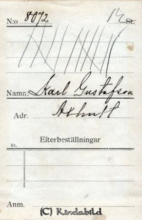 Karl Gustafsson  Axhult
Karl Gustafsson  Axhult
Nyckelord: Gustafsson Axhult