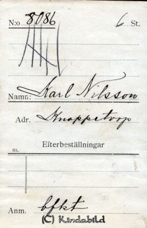 Karl Nilsson Knoppetorp
Karl Nilsson Knoppetorp
Nyckelord: Nilsson Knoppetorp