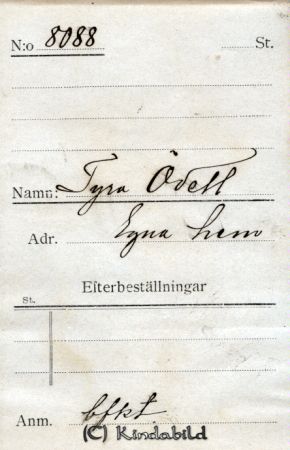 Tyra Ödell  Egna hem
Tyra Ödell  Egna hem
Nyckelord: Tyra Ödell