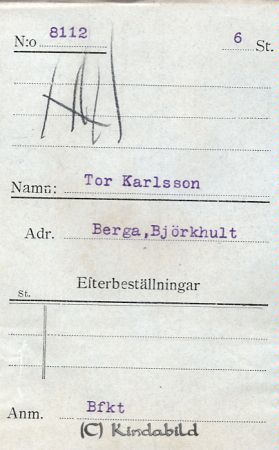 Tor Karlsson Berga Björkhult
Tor Karlsson Berga Björkhult
Nyckelord: Karlsson Berga
