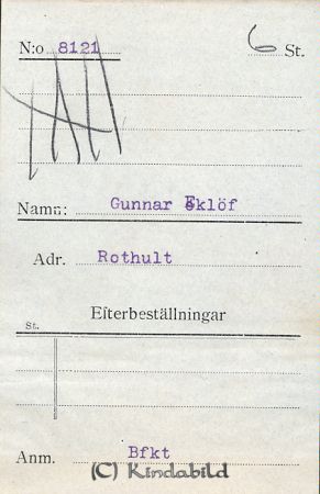 Gunnar Eklöf Rothult
Gunnar Eklöf Rothult
Nyckelord: Eklöf Rothult