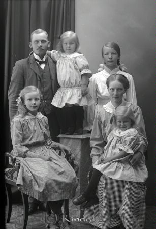 Hellström Rothult
godj
Hellström Rothult
Grupporträtt med en man en kvinna och fyra barn

raja
Daniel Hellström med familj bodde i Södra Rothult. �?gde gården till 1927, då Karl August Nilsson köpte den.
Källa: Sv gods och gårdar. 
Källa: Gerd Pettersson

Nyckelord: Hellström Rothult