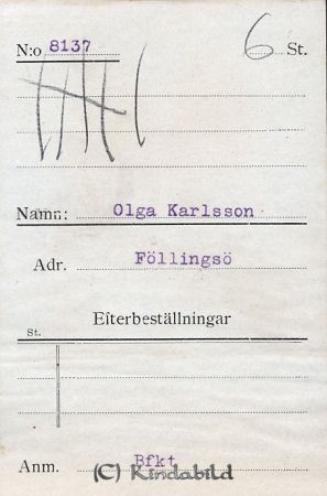 Olga Karlsson Föllingsö
Olga Karlsson Föllingsö
Nyckelord: Karlsson Föllingsö