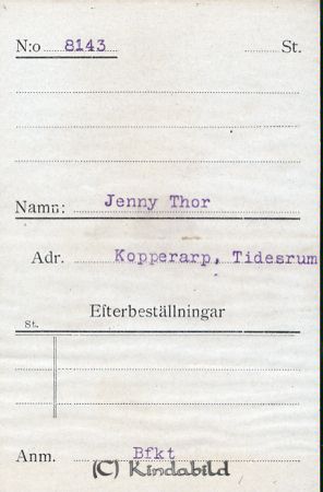 Jenny Thor Kopperarp Tidersrum
Jenny Thor Kopperarp Tidersrum
Nyckelord: Thor Kopperarp