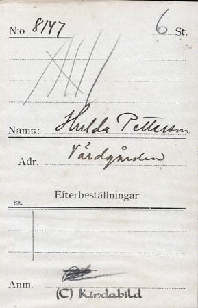 Hulda Pettersson Värdgården
Hulda Pettersson Värdgården
Nyckelord: Pettersson Värdgården