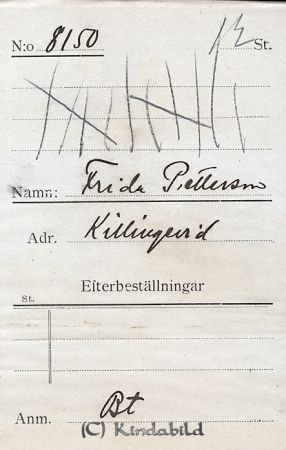 Frida Pettersson Killingevid
Frida Pettersson Killingevid
Nyckelord: Pettersson Killingevid