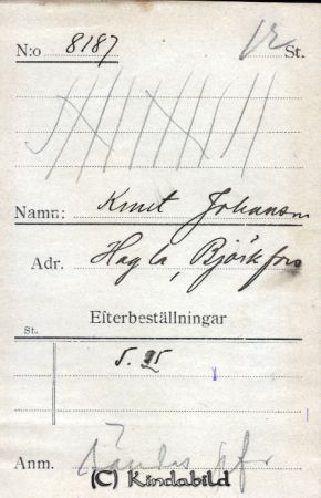 Knut Johansson Hagla Björkfors
Knut Johansson Hagla Björkfors
Nyckelord: Johansson Hagla