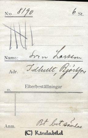 Sven Larsson Idhult Björkfors
Sven Larsson Idhult Björkfors
Nyckelord: Larsson Idhult