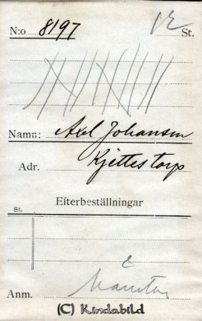 Axel Johansson Kjettestorp
Axel Johansson Kjettestorp
Nyckelord: Johansson Kjettestorp