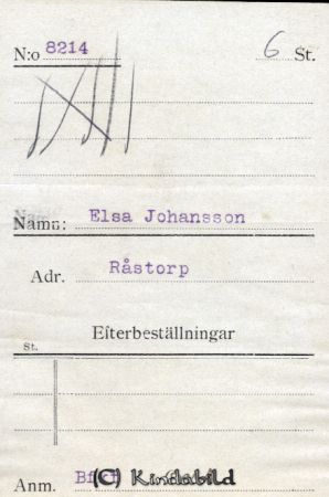 Elsa Johansson Råstorp
Elsa Johansson Råstorp
Nyckelord: Johansson Råstorp
