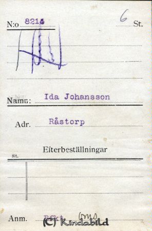 Ida Johansson Råstorp
Ida Johansson Råstorp
Nyckelord: Johansson Råstorp