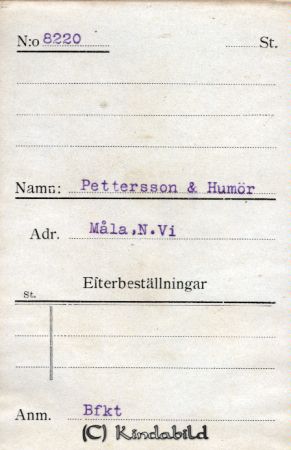 Pettersson & Humör Måla  N Vi
Pettersson & Humör Måla  N Vi
Nyckelord: Pettersson och Humör