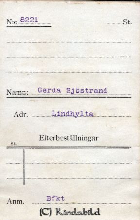 Gerda Sjöstrand Lindhylta
Gerda Sjöstrand Lindhylta
Nyckelord: Sjöstrand Lindhylta