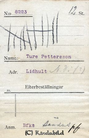 Ture Pettersson Lidhult N Vi
