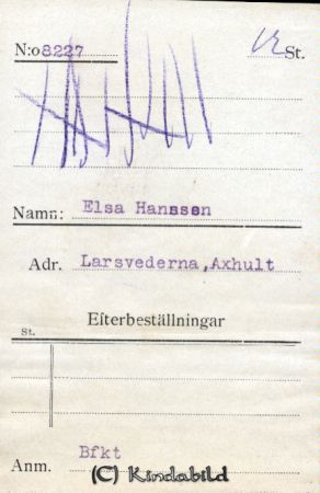 Elsa Hansson Larssvederna Axhult
Elsa Hansson Larssvederna Axhult
Nyckelord: Hansson Larssvederna