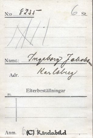 Ingeborg Jakobsson Karlsberg
Ingeborg Jakobsson Karlsberg
Nyckelord: Jakobsson Karlsberg