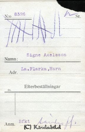 Signe Axelsson
Nyckelord: Signe Axelsson