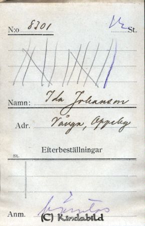Ida Johansson Vånga Oppeby
Ida Johansson Vånga Oppeby
Nyckelord: Johansson Vånga