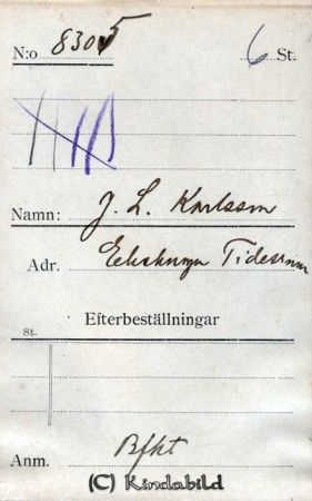 J L Karlsson Ekeknoga Tidersrum
J L Karlsson Ekeknoga Tidersrum
Nyckelord: Karlsson Ekeknoga