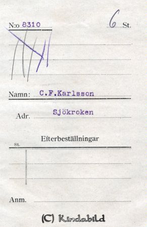 C F Karlsson Sjökroken
C F Karlsson Sjökroken
Nyckelord: Karlsson Sjökroken