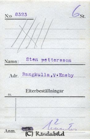 Sten Pettersson Rangkulla  V Eneby
Sten Pettersson Rangkulla  V Eneby
Nyckelord: Pettersson Rangkulla