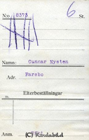 Gunnar Nysten Farsbo
Gunnar Nysten Farsbo
Nyckelord: Nysten Farsbo
