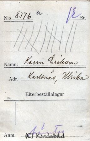 Karin Eriksson Karlsnäs Ulrika
Karin Eriksson Karlsnäs Ulrika
Nyckelord: Eriksson Karlsnäs