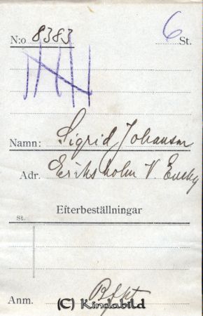Sigrid Johansson Eriksholm  V Eneby
Sigrid Johansson Eriksholm  V Eneby
Nyckelord: Johansson Eriksholm