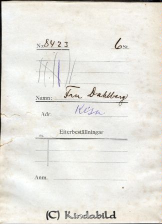 Fru Dahlberg Kisa
Fru Dahlberg Kisa
Nyckelord: Dahlberg Kisa
