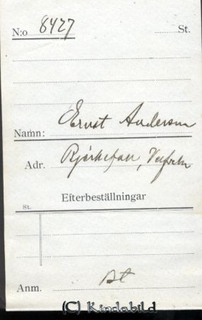 Ernst Andersson Bjerkefall Verfveln
Ernst Andersson Bjerkefall Verfveln
Nyckelord: Andersson Bjerkefall