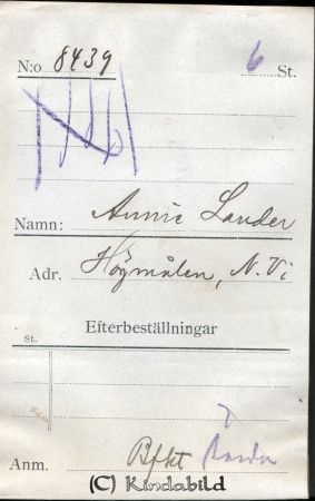Annie Lander Högmålen  N Vi
Annie Lander Högmålen  N Vi
Nyckelord: Lander Högmålen