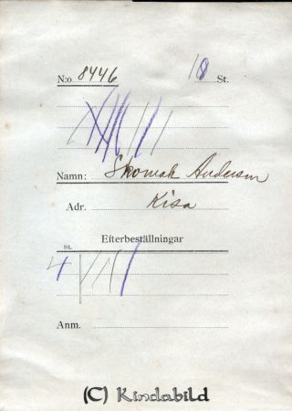 Skomak  Andersson Kisa
Skomak  Andersson Kisa
Nyckelord: Skomak Andersson